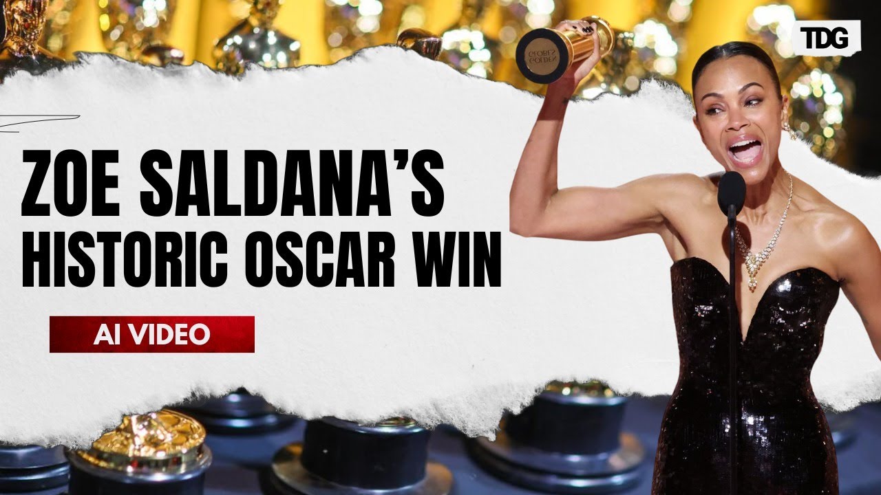 Zoe Saldaña creates history as first Dominican heritage actor to win