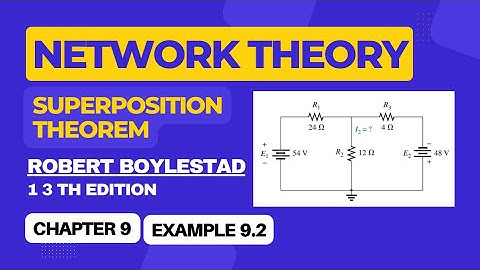 Introductory Circuit Analysis Boylestad 13th edition Chapter 9|Network Theorem| Example 9.2 Solution