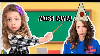 Layla Plays SCHOOL! Karen Gets In Trouble!