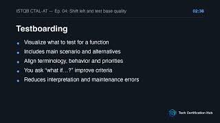 Shift Left and Quality Requirements | ISTQB CTAL-AT v2.0 — Ep. 04