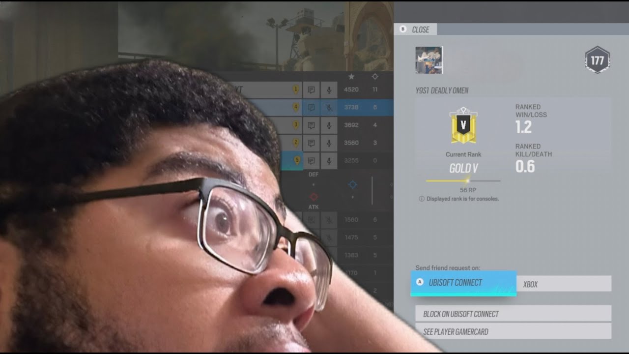 CAN WE WIN WITH SOMEONE WHO HAS A .6 K/D??? (R6 RANKED) - YouTube