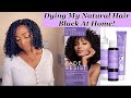 Dying My Natural Hair Black at Home !! | Box Dye | Type 4 Natural | Shirley Ann