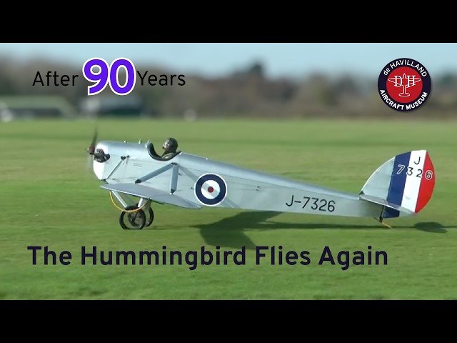 First Flight in 90 years Dh 53 Hummingbird