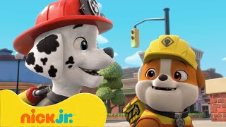 Rubble e Sua Turma | Marshall, da Patrulha Canina, Visita Rubble! | Nick Jr. em Português