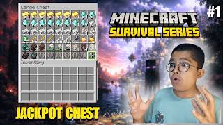 Minecraft Survival Series #1 | Jackpot Chest!