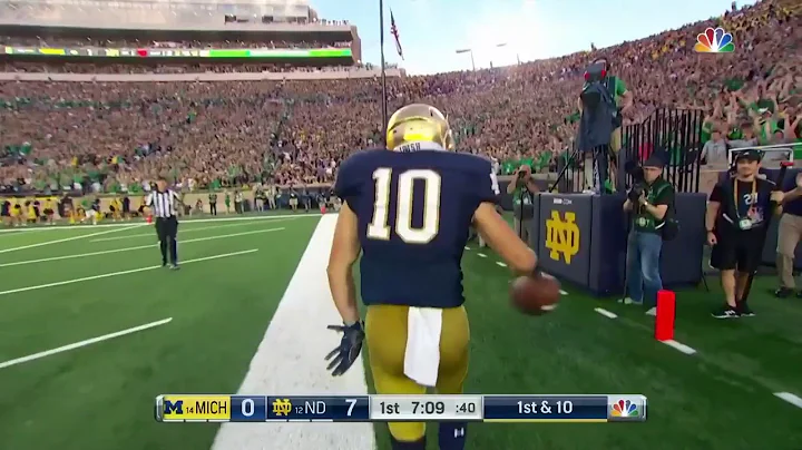 #NotreDame Chris Finke Mossed The Defender