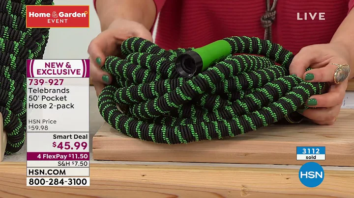 Telebrands 50' Pocket Hose 2pack