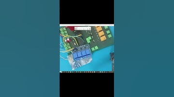 4 relay module interface PIC16F877A. #electronics #microcontroller #circuit