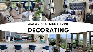 Glam Apartment Decorating on a Budget|Apartment Tour|Decorate &Clean with me|Home Decor Inspiration