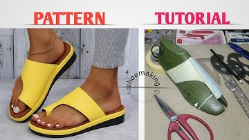 How to create pattern for this ladies unique slippers #diy #shoemaking #beginners