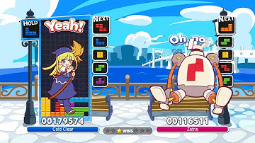Cold Clear vs Zetris #51 - Puyo Puyo Tetris AI vs AI