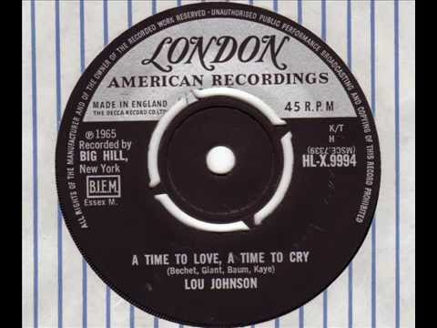 Lou Johnson - A Time To Love, A Time To Cry London 1965.wmv