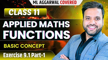 Function Concepts |  Function Applied Maths Class 11 | Ex 9.1 | Sri Kautilya