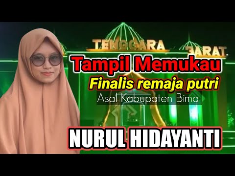 Nurul Hidayanti tampil memukau pada malam final MTQ tingkat Provinsi NTB Ke-29 tahun 2022