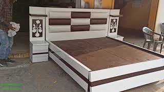 Double bed latest bed Design White double bed YouTube