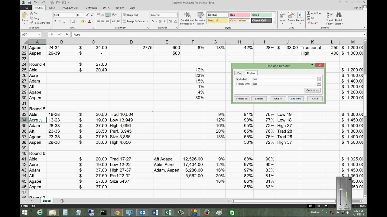 command e excel