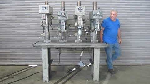 (4) Spindle 15" Clausing Production Drill Press, Michael Fine Machinery