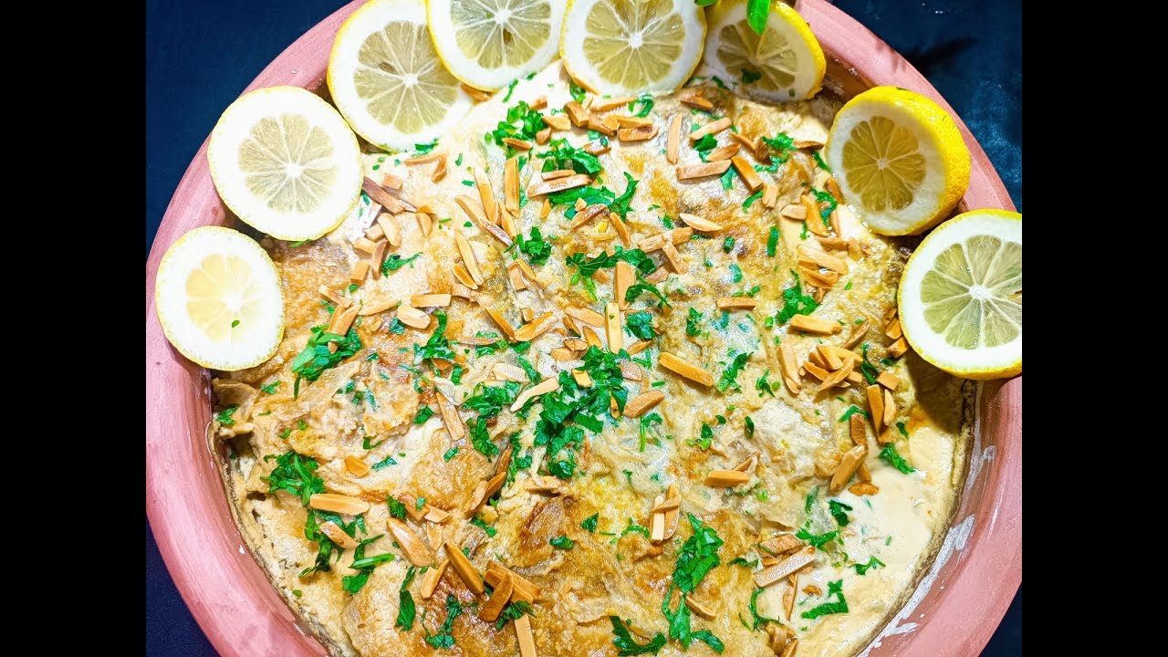 طاجن فيليه السمك بالطحينية اكلة ولا اروع