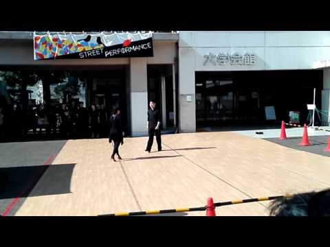 千葉大学競技ダンス部　11/05大祭デモ⑤ Ｒ(前田・中野組)