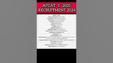 AFCAT 1 2025 RECRUITMENT 🥳 ,APPLY NOW #shorts #afcat #job #defence
