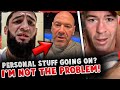 Khamzat Chimaev DENIES Dana White claiming he has &quot;PERSONAL STUFF&quot; going on! Colby Covington SNAPS!