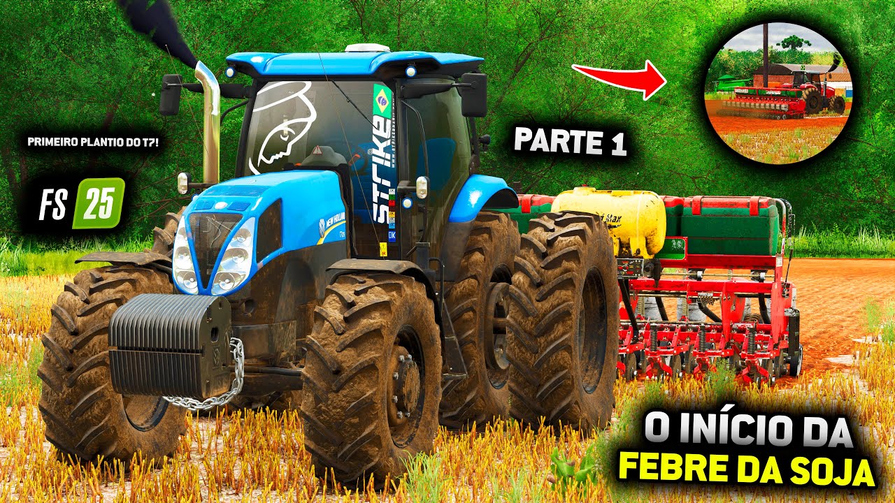 AMACIANDO MEU NOVO NEW HOLLAND T7 BR - FARMING SIMULATOR 25 - EP 75 (EM BUSCA DO SUCESSO T2)