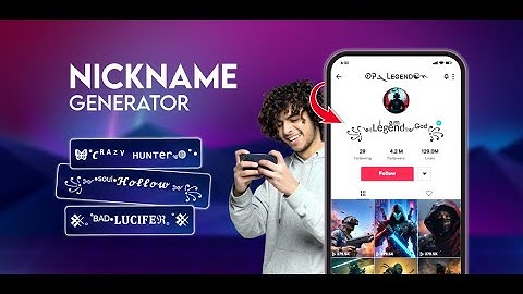 Nickname generator app for unique and cool nicknames with fancy Fonts for gamers