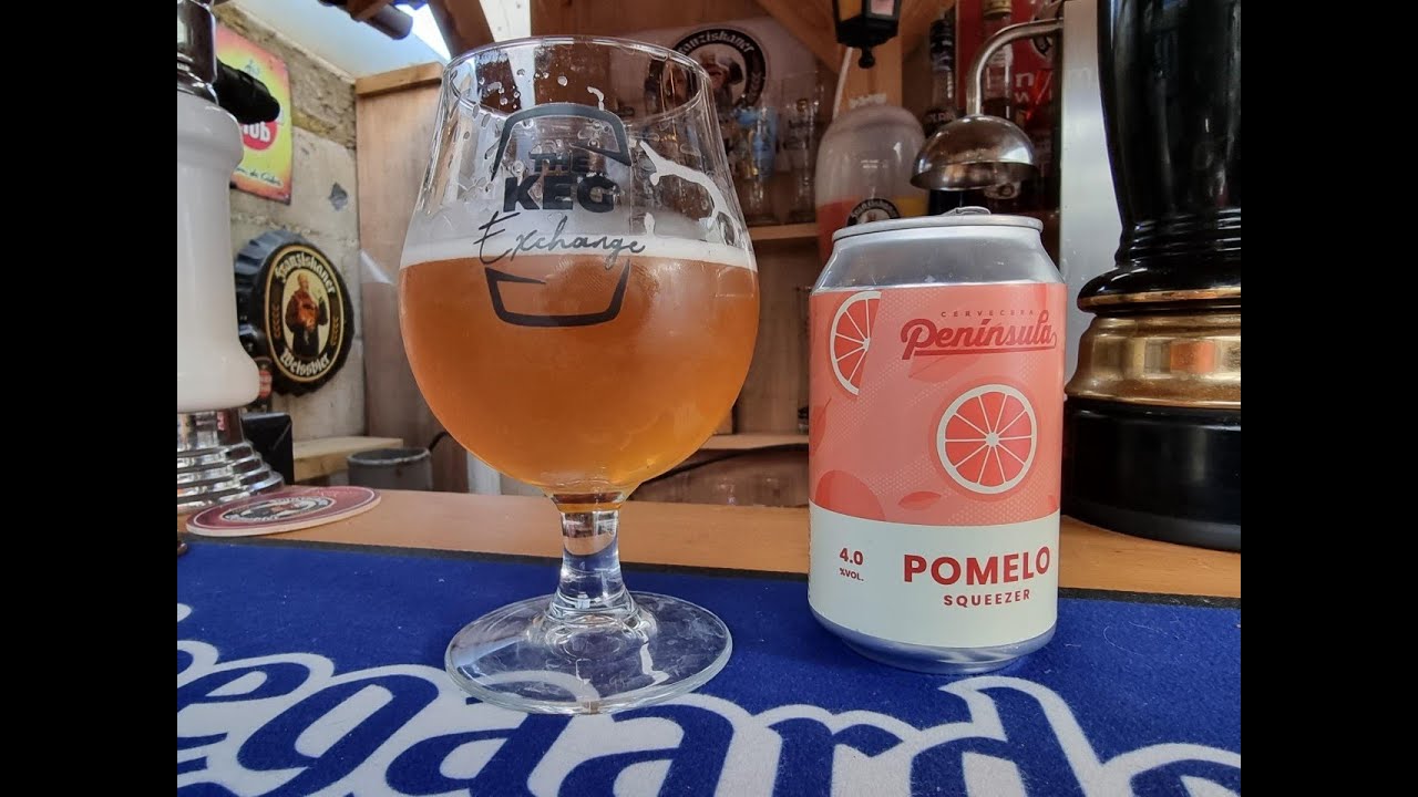 Peninsula - Pomelo Squeezer Grapefruit Lager 4.0% ABV from Spain full beer review