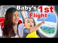 Our babys first flight omg 