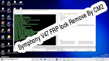 Symphony V47 FRP lock Remove done By CM2 dongle 100%