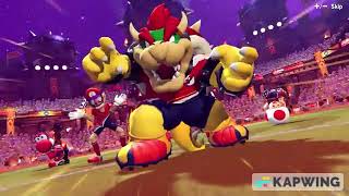 Mario Strikers Battle League Characters Entrance With Strikers Charged Music