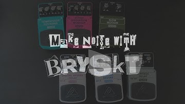NO INPUT NOISE WITH BEHRINGER PEDALS