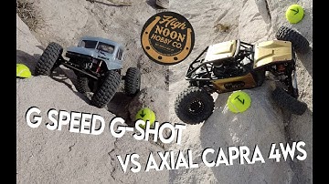 Modded Axial Capra 4WS VS. G-Speed Chassis G-SHOT! [Class 2/3 10-Gate Competition Run Breakdowns]