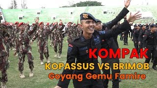 Kopassus dan Brimob Goyang Gemu Famire bareng