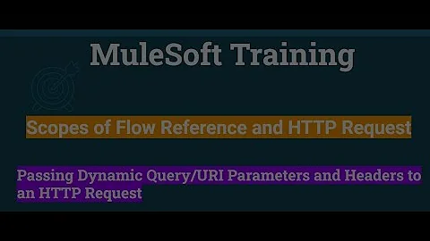 Week 8- class 1: scopes of Flow Reference and HTTP Request