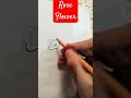 How to draw rose flower easy az art techniques