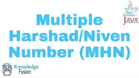 How to check a number is Multiple Harshad Number (MHN) or not | Numbers | JAVA  | ICSE