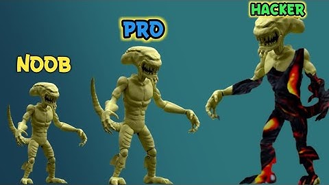 NOOB vs PRO vs HACKER  in Monster Evolution