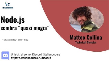 Node.js sembra “quasi magia” con Matteo Collina