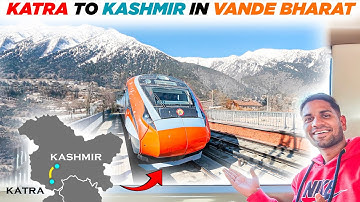 Katra to Kashmir: First Vande Bharat Train Journey 🚆✨ A Historic Ride! Katra to Srinagar