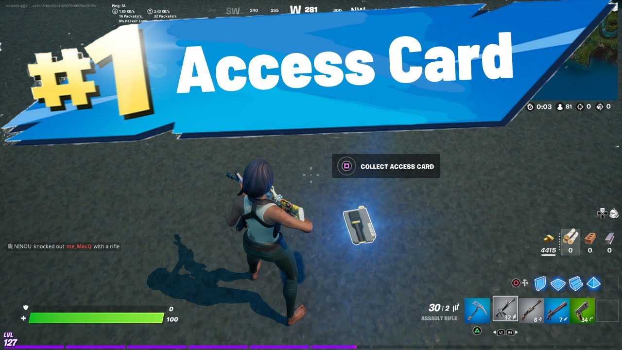 Collect access card from IO guard