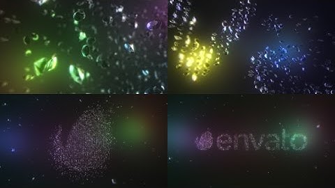 After Effects Template: Diamonds Element 3D Logo Text Reveal V2