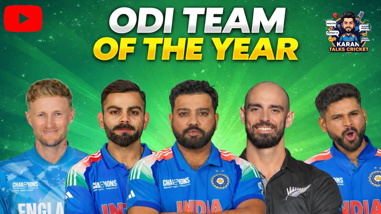 2025 : ODI TEAM OF THE YEAR | Best Performances, Stats & Highlights