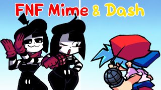 Friday night funkin mod mime and dash, By Boyfrend Gameplay