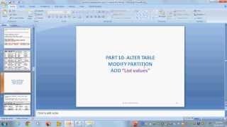 part 10 modify partition add list values