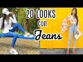 20 Outfits con JEANS! 👖