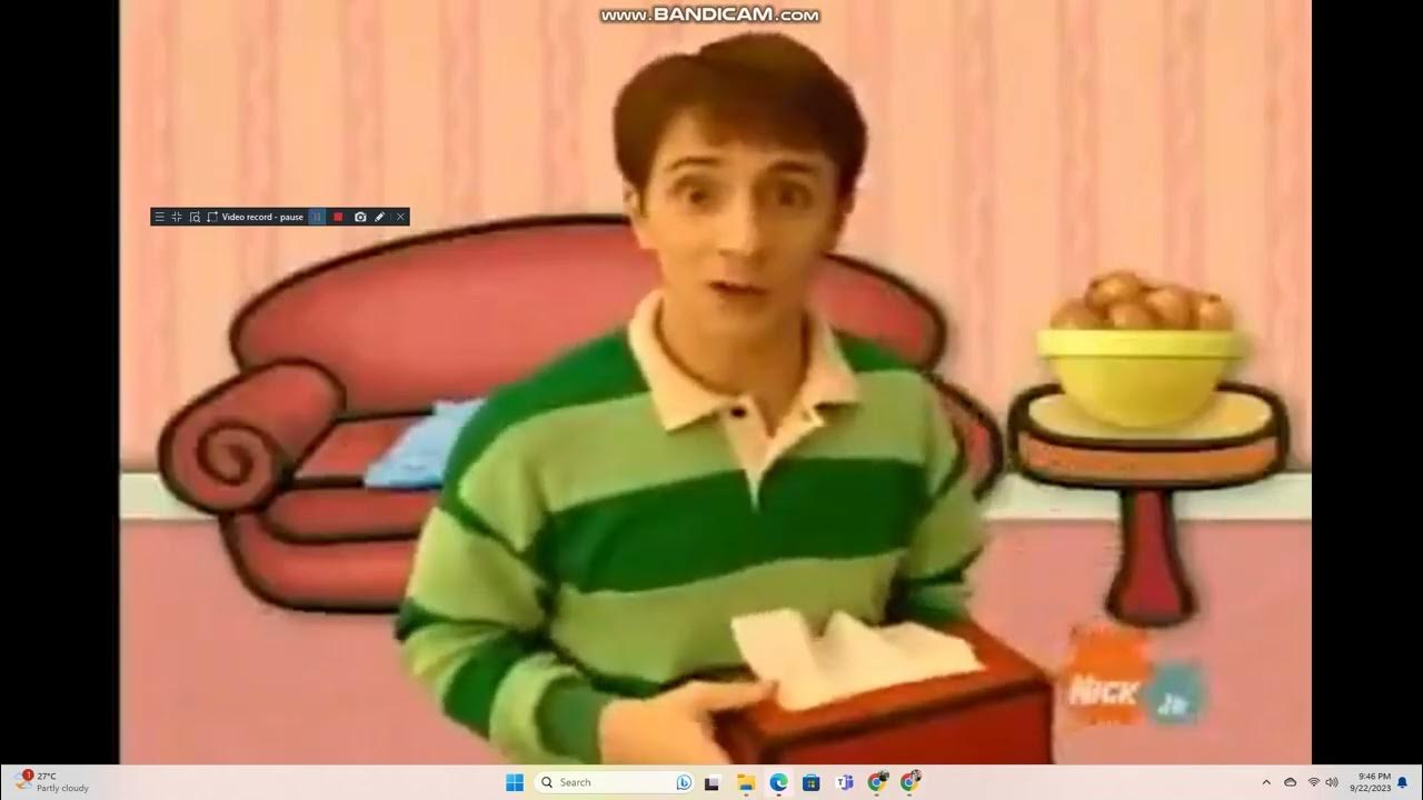 Blue's Clues Sidetable Drawer Phrase with Steve Gets the Sniffles