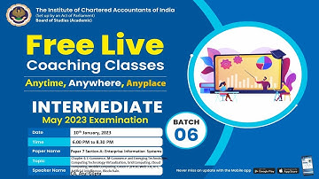 Intermediate Paper 7A: EIS | Topic: Ch-4: E-Commerce, M-Commerce and...| Session 2 | 10 Jan, 2023