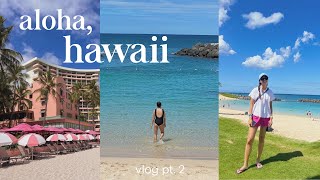 hawaii vlog 2022 pt. 2 | oahu travel vlog, kaneohe sandbar, ko olina, duke's, 하와이 오아후 브이로그 🏄🏻‍♀️🏖