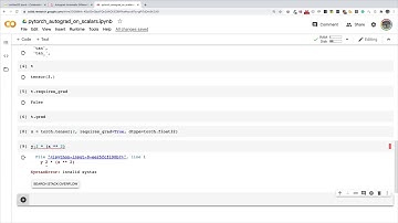 07 03 PyTorch AutoGrad On Scalars